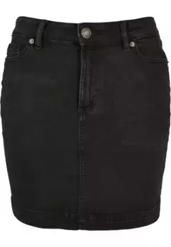 Юбка из джерси URBAN CLASSICS "Женская женская мини-юбка из органического эластичного денима Urban Classics" (1 шт.), черный