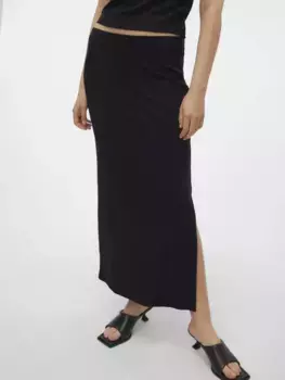 Юбка из джерси Vero Moda "VMMARY 7/8 SKIRT JRS GA NOOS", черный