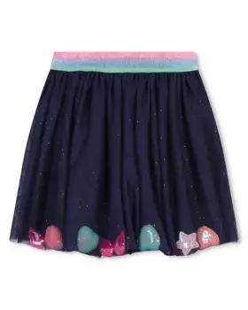 Юбка из фатина для девочки с пайетками Billieblush, темно-синий