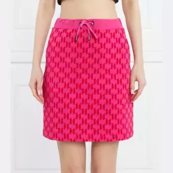 Юбка из флока по всей длине Karl Lagerfeld, розовый