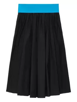 Юбка из хлопка MSGM, черный