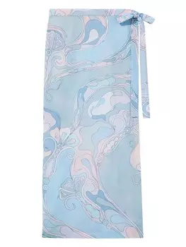 Юбка из хлопка PUCCI, фиолетовый