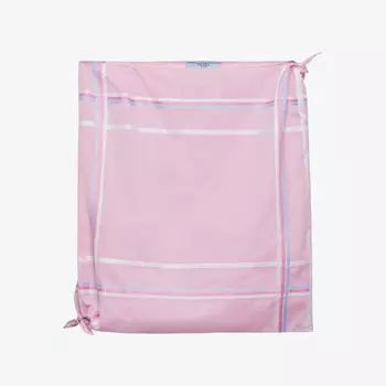 Юбка из хлопка в клетку Prada, розовый
