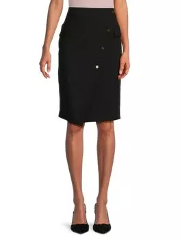 Юбка из искусственного запаха Dkny, черный