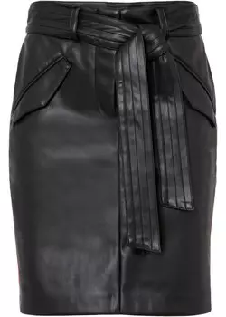 Юбка из искусственной кожи Bodyflirt, черный