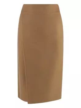 Юбка из кашемира Malo, коричневый