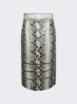 Юбка из кожи Isla KHAITE, цвет natural