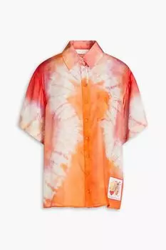 Юбка из крашеного шелка ZIMMERMANN, оранжевый