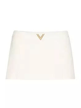 Юбка из крепа от кутюр Valentino, слоновая кость