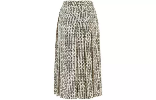 Юбка из крепа с принтом FENDI, мультиколор