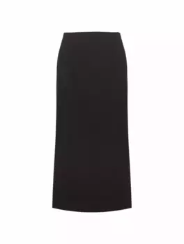 Юбка из крепа с разрезами Valentino Garavani, черный