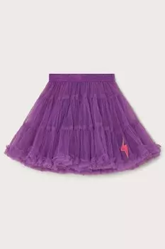 Юбка из многослойной сетки Monsoon, фиолетовый