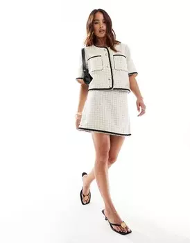 Юбка из монобукле с отделкой краями ASOS DESIGN