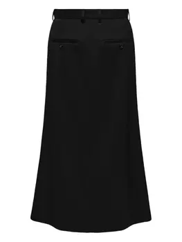Юбка из натуральной шерсти MM6 Maison Margiela, черный