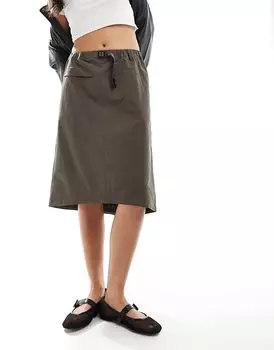 Юбка из нейлона для треккинга оливкового цвета Gramicci