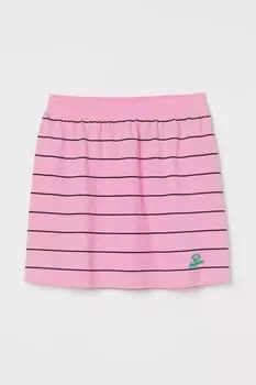 Юбка из пике H&amp;M, розовый/полосатый
