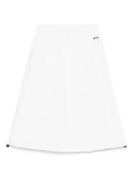 Юбка из поплина для детей MSGM MSGM Kids, белый
