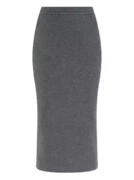 Юбка из ребристого кашемира TOM FORD, серый