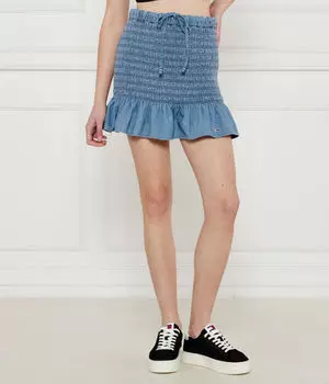 Юбка из шамбре Tommy Jeans, синий