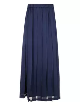 Юбка из шелка ASPESI, синий