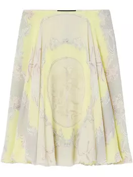 Юбка из шелка Versace, желтый