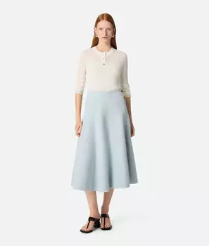 Юбка из шерсти букле Bottega Veneta
