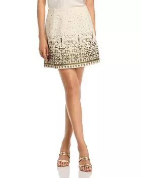 Юбка из шерсти Шейла Kobi Halperin, слоновая кость/кремовый