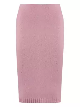 Юбка из смеси шерсти и кашемира от TOM FORD, розовый