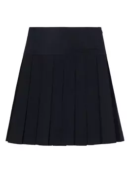 Юбка из смеси шерсти и шелка SHUSHU/TONG, синий