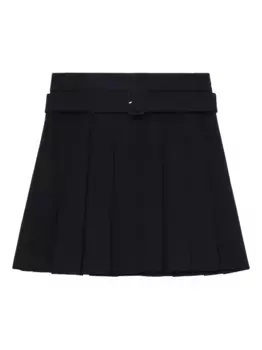 Юбка из смеси шерсти и шелка SHUSHU/TONG, синий