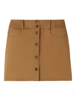 Юбка из смесового хлопка Claudie Pierlot, коричневый