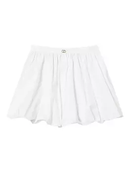 Юбка из смесового хлопка TWINSET, белый