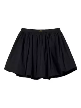 Юбка из смесового хлопка TWINSET, черный