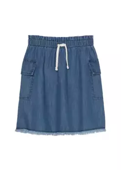 Юбка из ткани Marc O'Polo "из мягкого хлопка", синий