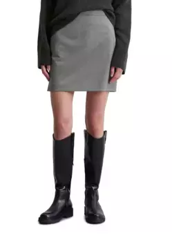 Юбка из ткани Marc O'Polo "из смеси шерсти", серый