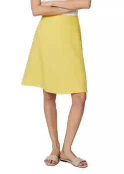 Юбка из ткани Marc O'Polo "с тонкой молнией по шву", желтый