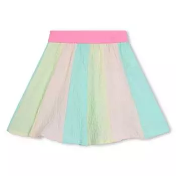 Юбка из ткани сирсакер в разноцветную полоску Billieblush, цвет multi