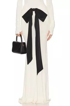 Юбка из трикотажа "Althea" с бантом Helsa, swiss cream