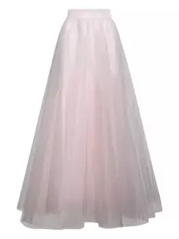 Юбка из тюля со сборками ZIMMERMANN, розовый