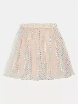 Юбка из тюля стандартный крой J5RD01 KCLO0 Guess, розовый