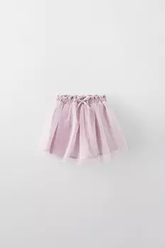 Юбка из тюля ZARA, темно-лиловый
