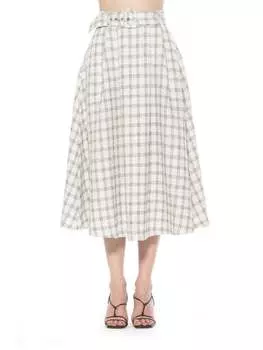 Юбка из твида Eline ALEXIA ADMOR, цвет ivory plaid