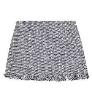 Юбка из твида с эффектом металлик Il Gufo, разноцветный