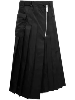 Юбка из твила sacai, черный