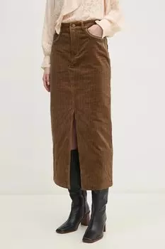 Юбка из вельвета Hoss Intropia, зеленый