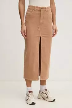 Юбка из вельвета United Colors Of Benetton, оранжевый