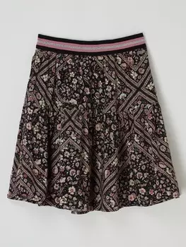 Юбка из вискозы модель "Лаури" Pepe Jeans, светло-розовый