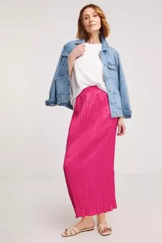 Юбка из жатого атласа Jd Williams, розовый