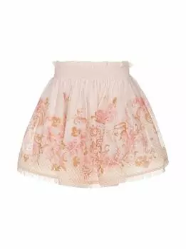 Юбка изо льна и шелка Zimmermann