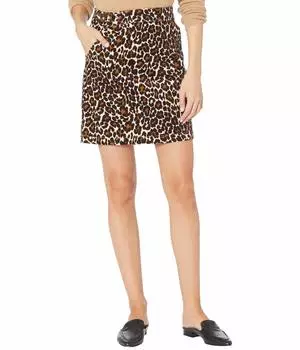 Юбка J.Crew, Buckle Miniskirt in Leopard